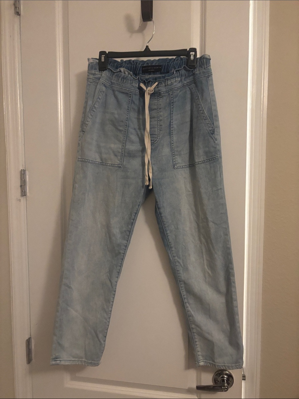Sanctuary Light Blue Relaxed Drawstring Jeans